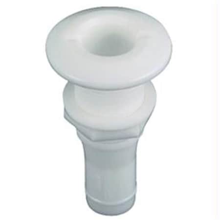 Superjock 1/2 Inch Thru-Hull Fitting for Hose Plastic SU757405